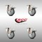 Service Caster 4 Inch 316SS Thermoplastic Rubber Swivel Top Plate Caster Set Total Lock Brake SCC-SS316TTL20S414-TPRB-4 - alternate 5